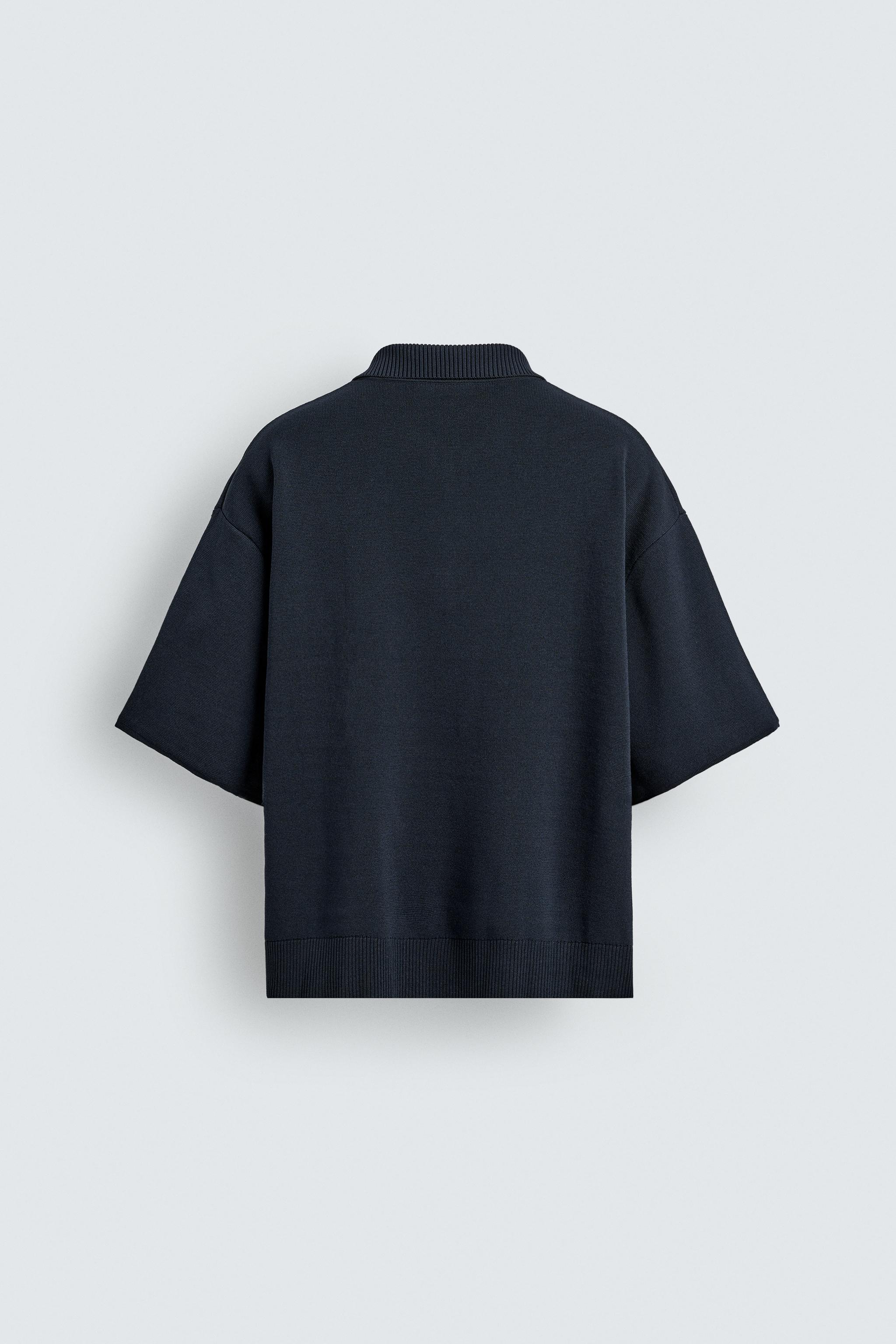 POLO EN MAILLE À ZIP